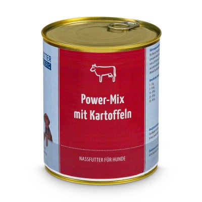 Natvoer power-mix met rund en aardappelen