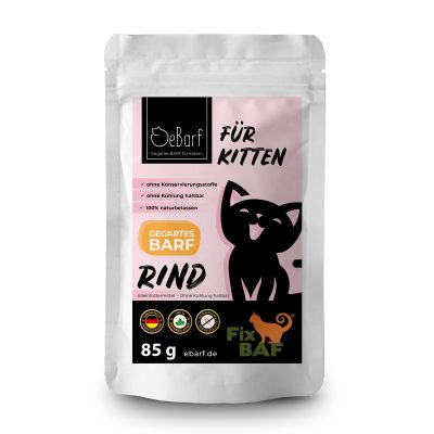 Natvoer kant-en-klaar KVV menu rund voor kittens - Fix-BAF®